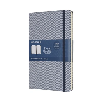 Блокнот Moleskine Limited Blend 17 средний 240 страниц в линию Синий в Тканевой обложке 13х21 см