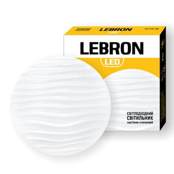 Накладной светодиодный светильник 18W Lebron настенно-потолочный 4100K белый IP20 L-CL-TWIST