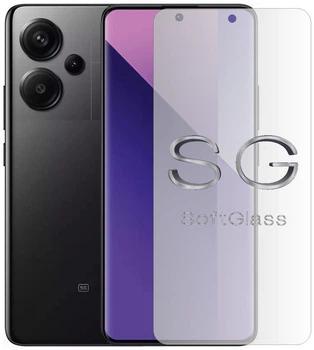 Бронепленка для Xiaomi Redmi Note 13 Pro Plus 5G на экран износоустойчивая полиуретановая SoftGlass