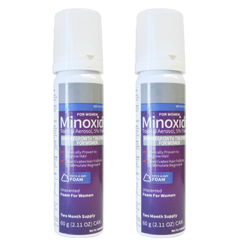 Пена миноксидила для роста волос Kirkland 5% Minoxidil для женщин 2 флакона