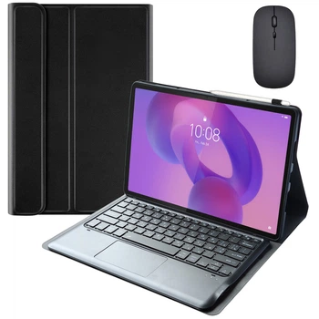 Чехол-клавиатура Smart Cover + Мышка для Lenovo Idea Tab Pro 12.7" Ukr+Ru+En Black