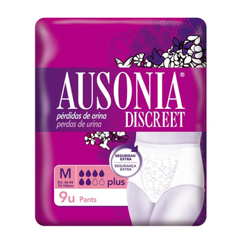 Pieluchomajtki Ausonia Discreet Plus M 9 szt (4015400738367)