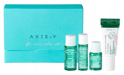 Zestaw do pielęgnacji twarzy Axis-Y Glow Quinoa One Step Balanced Żel do mycia twarzy Quinoa One Step Balanced 8 ml + Tonik do twarzy 5 ml + Ampułka do twarzy Artichoke Intensive Skin Barrier 5 ml + Serum do twarzy na przebarwienia 5 ml (8809634610058)