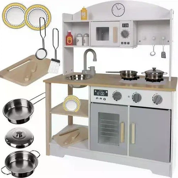 Детская деревянная кухня Kruzzel СР21933, XL, с посудой