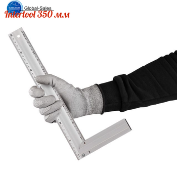 Угольник Intertool 350 мм алюминиевый (MT-2063)