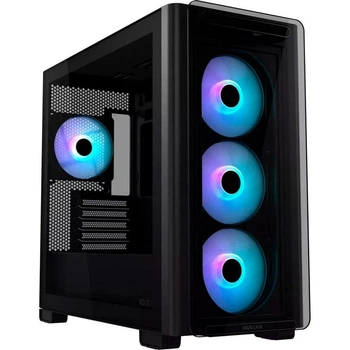 Корпус для ПК Asus A23 Plus ARGB Mini-Tower MicroATX, Mini-ITX без БП Black (90DC00K0-B19010)