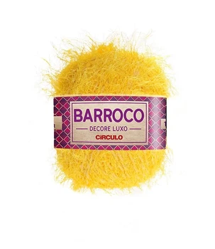 111 BARROCO DECORE LUXO пряжа (53% бавовна, 47% поліестер, 280гр. 180м. ), жовтий