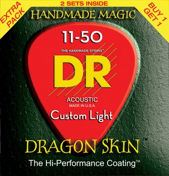 Струны DR Strings DSA2-11 Dragon Skin 11-50 Custom Light 2 Pack