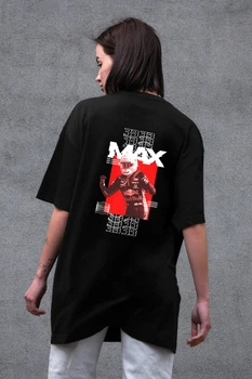 Жіноча Оверсайз Футболка З Принтом Max Black S/M (8049645)