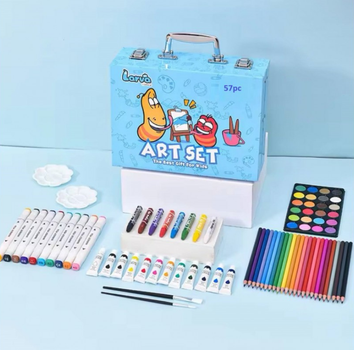 Цветные карандаши для рисования Art Set 57 предметов карандашей и фломастеров набор для творчества