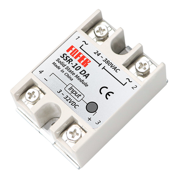 Твердотільне реле однофазне 10А FQFER SSR-10DA DC-AC безконтактне комутаційне напівпровідникове безшумне (17-6)