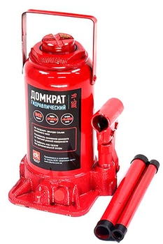 Домкрат бутылочный Дорожная карта 16 т H220-420 Красный (MGJNS-16)
