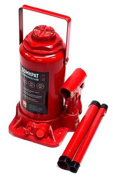 Домкрат бутылочный Дорожная карта 12 т H210-400 Красный (MGJNS-12)