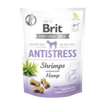Функціональні ласощі для собак Brit Care Functional Snack Antistress Shrimps з креветками 150 гр