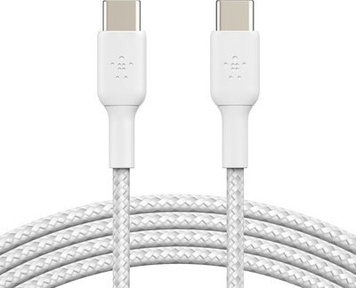 Кабель USB-C 60Вт для зарядки и синхронизации Belkin 2м Белый (CAB004BT2MWH)