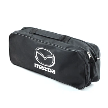 Сумка в багажник авто MAZDA чорна (52,6х18,6х13,2) 2 відділи "Beltex" (на липучках)