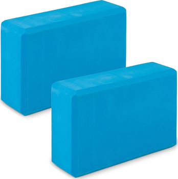 Kostka do jogi Neo Sport piankowa zestaw 2 sztuki ns 962 niebieska (5903890620592)