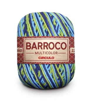 9894 BARROCO MULTICO пряжа (100% бавовна, 200гр. 226м), різнокольоровий