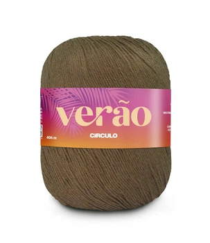 7466 VERAO пряжа (50% бавовна, 50%поліестер, 150гр. 406м. ), коричневий