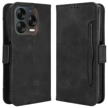 Чехол-книжка с кармашками Deexe Wallet Stand для ZTE Nubia V70 Design - Black