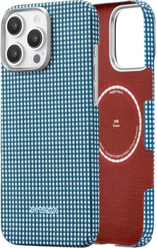 Карбоновий чохол Pitaka Ultra-Slim Case Classic Ocean Blue для iPhone 16 Pro Синій (KI1601POCE)