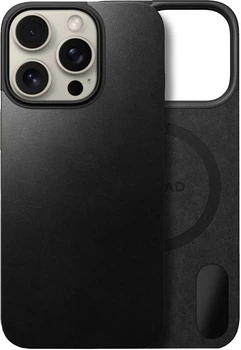 Чохол Nomad Magnetic Leather Back Horween для iPhone 16 Pro Max Чорний (NM01363385)