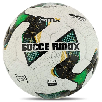 Мяч футбольный размер №5 Soccermax Match Standard Ball 4208 White-Black-Green