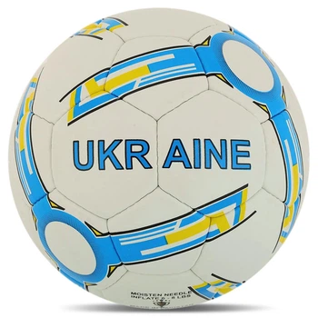 Мяч футбольный размер №5 Україна Ukraine Ballonstar 4118 White-Blue-Yellow