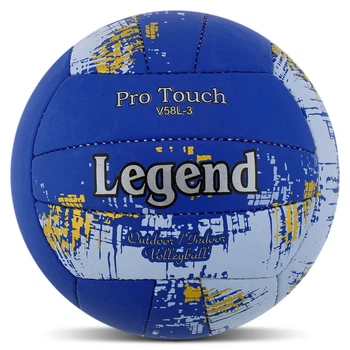 Мяч волейбольный размер №5 для игры в зале и на улице (Indoor/Outdoor) Legend Pro Touch 4071 Blue-White
