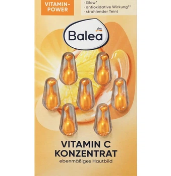 Капсулы-концентрат с витамином С для лица Balea Konzentrat Vitamin C 7 шт