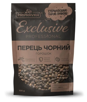 Перец чорный горошек Exclusive professional Pripravkа 100 г