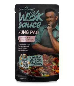 Wok соус Приправка Kung Pao с сычуанским перцем и чесноком 140 г