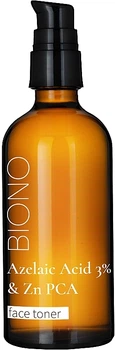 Тонер для лица с азелаиновой кислотой 3% - Biono Azelaic Acid 3% & Zn PCA Face Toner 100ml (957652-1217807-2)