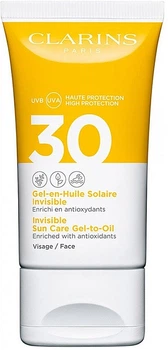 Солнцезащитный гель для лица Clarins Invisible Sun Care Face Gel-to-Oil SPF30 50ml (894239-805684-2)