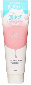 Пінка для вмивання з вітамінами А, C, E та керамідами - BCL Momo Puri Moist Cleansing Face Wash 150g
