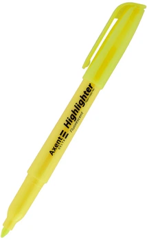 Набор маркеров Axent Delta Highlighter 2-4 мм Клиновидных 12 штук Желтых (D2503-08)