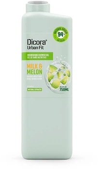 Гель для душа с витамином А "Дыня и молоко" - Dicora Urban Fit Shower Gel Vitamin A Milk & Melon 400ml (1170529-206202655-2)