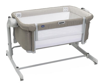 Łóżeczko dziecięce dostawne Chicco Next2Me Magic Evo Desert Taupe (8058664167722)