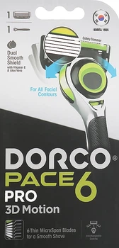 Бритва для мужчин, 6 лезвий - Dorco Pace 6 PRO 3D Motion Бритва для мужчин, 6 лезвий (952039-0-2)