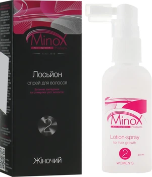 Лосьйон-спрей проти випадання волосся для жінок MinoX 2 Lotion-Spray For Hair Growth 50ml (635401-958831-2)