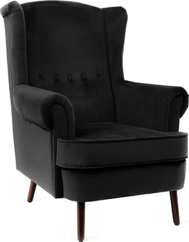 Fotel tapicerowany Homla FOSSBY 86 x 85 x 108 cm Black (5904183844848)