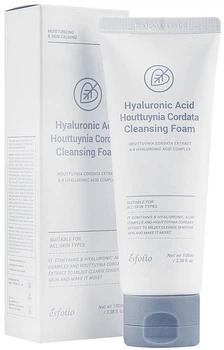 Очищаюча пінка вмивання з гіалуроновою кислотою - Esfolio Hyaluronic Acid Houttuynia Cordata Cleansing Foam 100ml (100ml)
