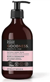 Жидкое мыло для рук - Baylis & Harding Goodness Rose & Geranium Natural Hand Wash 500ml (1224469-1035290497-2)