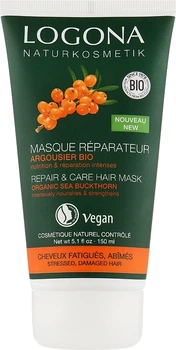 БИО-Маска-реконструктор волос "Облепиха" - Logona Pepair & Care Hair Mask 150ml (989646-1283053-2)