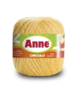 1317 ANNE пряжа (100%мерс.бавовна, 74гр. 250м ), жовтий