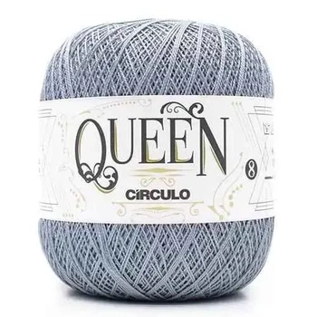 2463 QUEEN 8 пряжа (100% єгіпет.бавовна, 100гр. 678м. ), світло-сірий