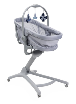 Дитяче ліжечко багатофункціональне Chicco Baby Hug Pro 5 в 1 Сіре (8058664173259)
