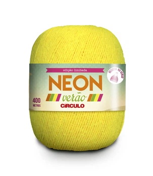 5159 NEON VERAO пряжа (50% бавовна, 50% поліестер, 150гр. 400м. ), жовтий