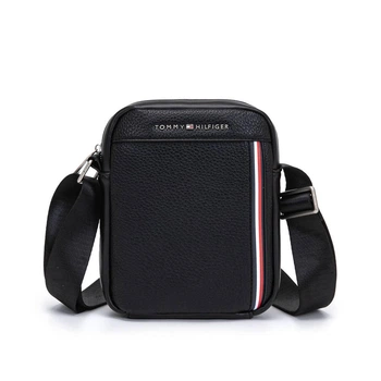 Месенджер сумка через плече Tommy Hilfiger чоловіча чорного кольору Tom-9