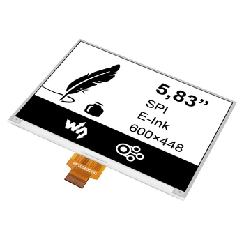 Экран Waveshare E-Paper 5,83” (600×448 / E-Ink / B-W)